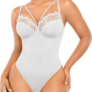 SHAPELLX Women's Shapewear Lace Bodysuit